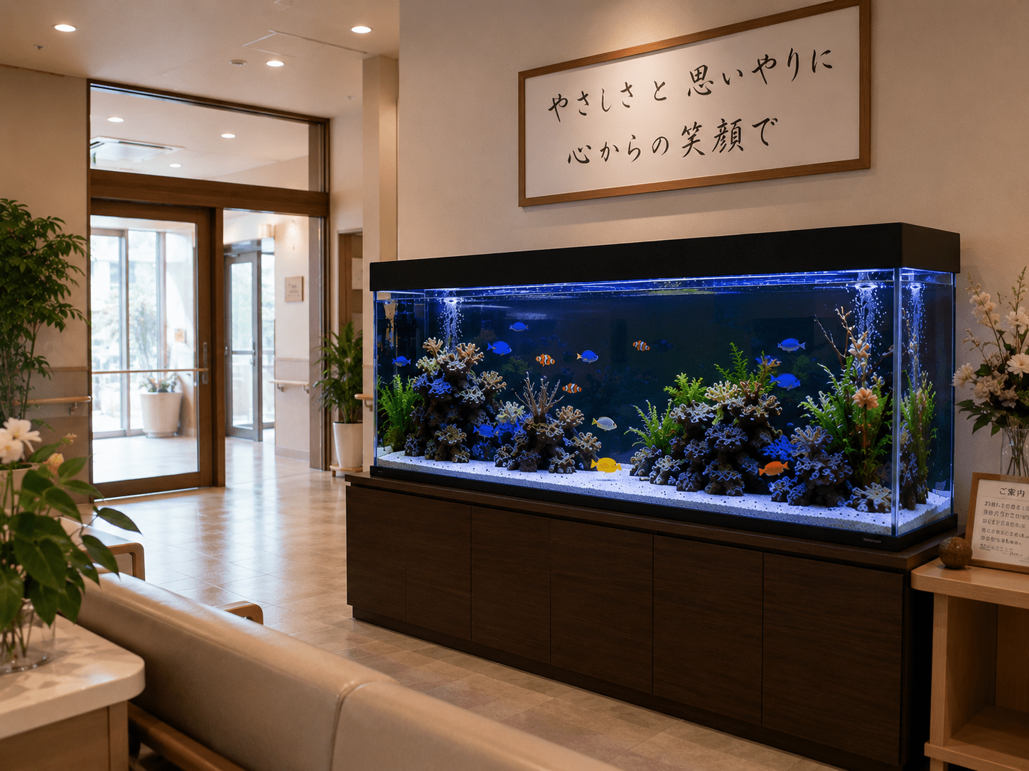 大分県中津市老人ホーム水槽